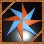 折り紙の八方手裏剣の簡単な折り方!8枚を重ねた作り方を紹介