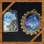 UVレジンアクセサリーを簡単手作り!100均型で宇宙塗りの作り方
