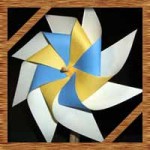 こいのぼりに折り紙で回る8枚羽風車の折り方!ストローで簡単な作り方