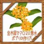 金木犀でアロマ香水にポプリの作り方!香りの効能や花言葉は?