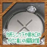 台所シンク下や排水口のカビに臭い！簡単掃除の対策は重曹と酢で？