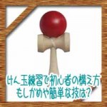 けん玉練習で初心者の持ち方構え方のコツ！もしかめや簡単な技は？