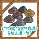 あさりの砂抜き塩抜きを簡単短時間に!失敗しない裏ワザは?