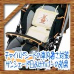 赤ちゃんチャイルドシートの車内暑さ対策!サンシェード日よけカバーの効果